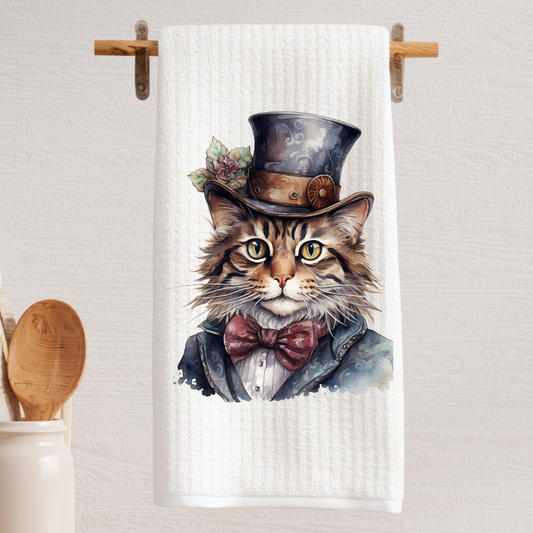 Victorian Cat Collection Tea Towel