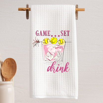 Game Set Drink Tea Towel