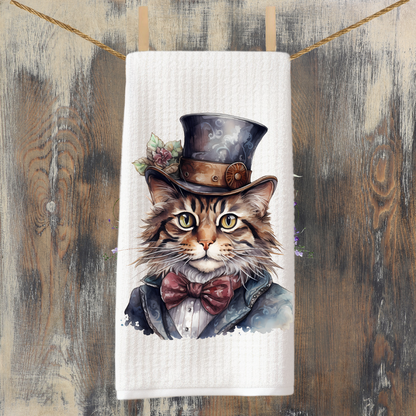 Victorian Cat Collection Tea Towel