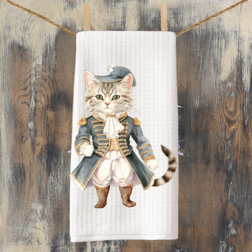 Victorian Cat Collection Tea Towel