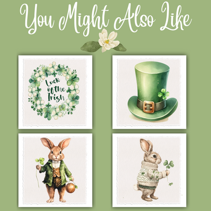 St Patrick’s Day Bunny Tea Towel