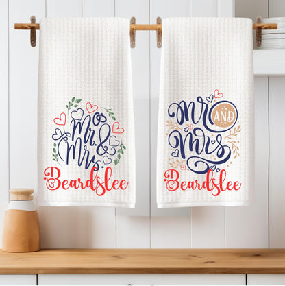 Set of Two Custom Monogram Towels