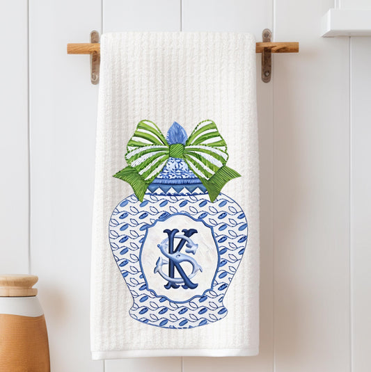 Monogram Tea Towel