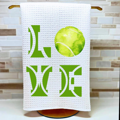 Love Tennis Tea Towel