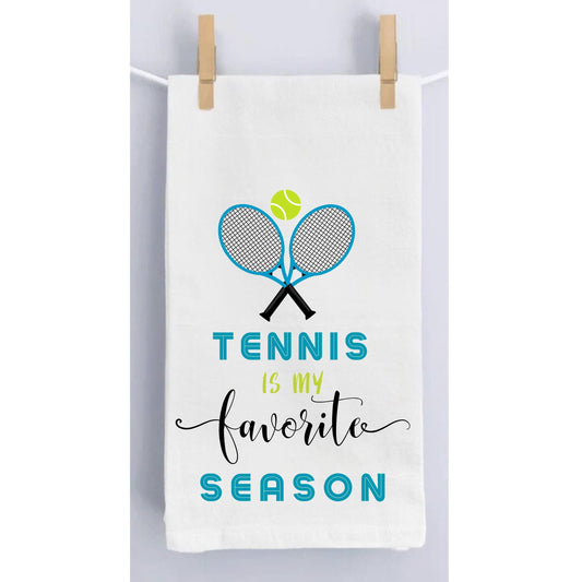 Tennis Is My Favorite Season Dish Towel