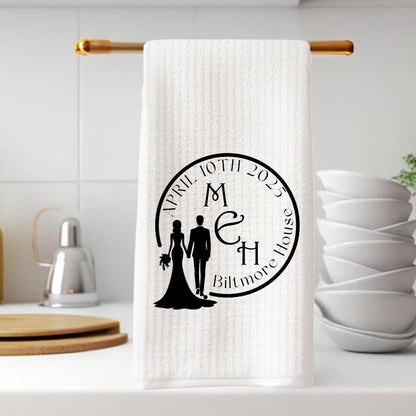 Wedding, Shower or Anniversary Gift For Couples | Classic Black & White Kitchen Decor | Personalized Custom Gift | Elegant Kitchen Decor