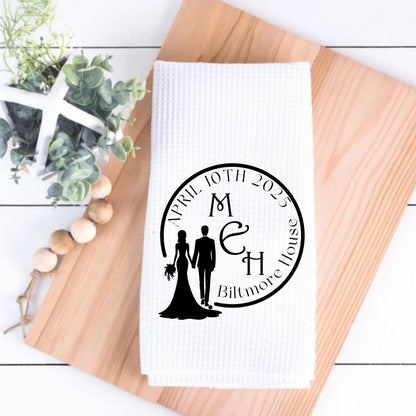 Wedding, Shower or Anniversary Gift For Couples | Classic Black & White Kitchen Decor | Personalized Custom Gift | Elegant Kitchen Decor