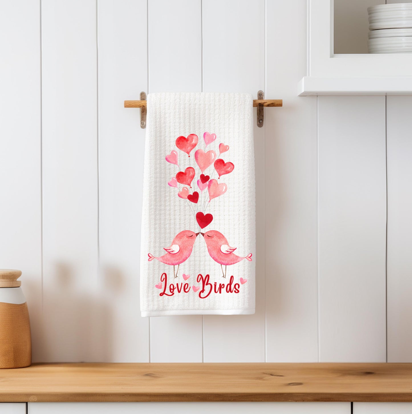 Love Birds Tea Towel