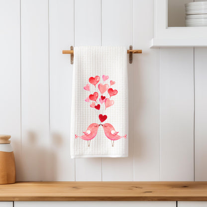 Love Birds Tea Towel