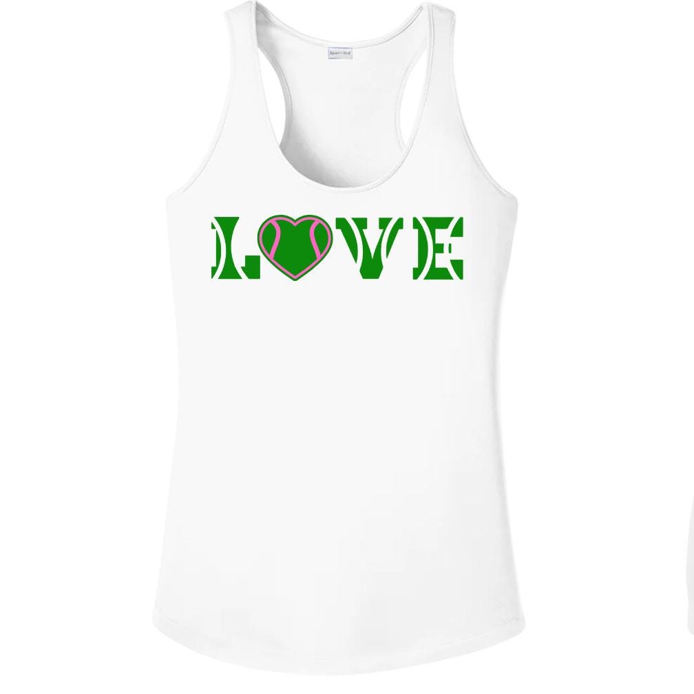 Love With A Heart Racerback Tank