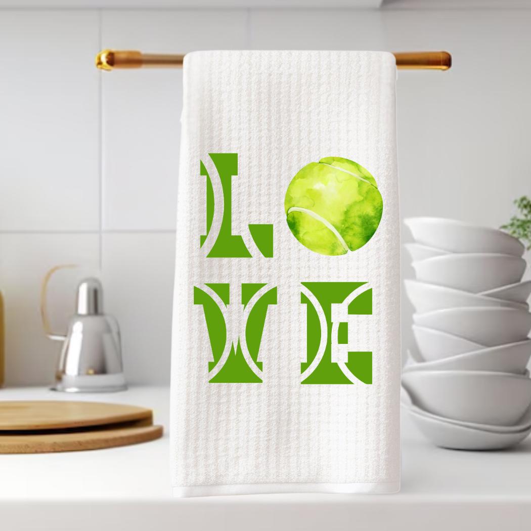 Love Tennis Tea Towel