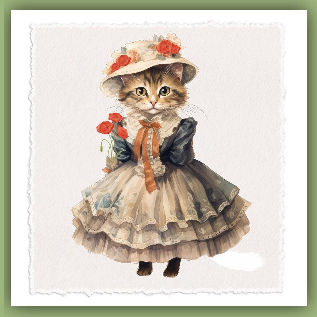 Geschirrtuch mit Katzenmotiv, florales dekoratives Regency-Waffelgewebe, Küchengeschenk, Gastgeberin, Geschirrtuch, Geschenk für Katzenliebhaber, Küche, Geburtstag, Katzendame