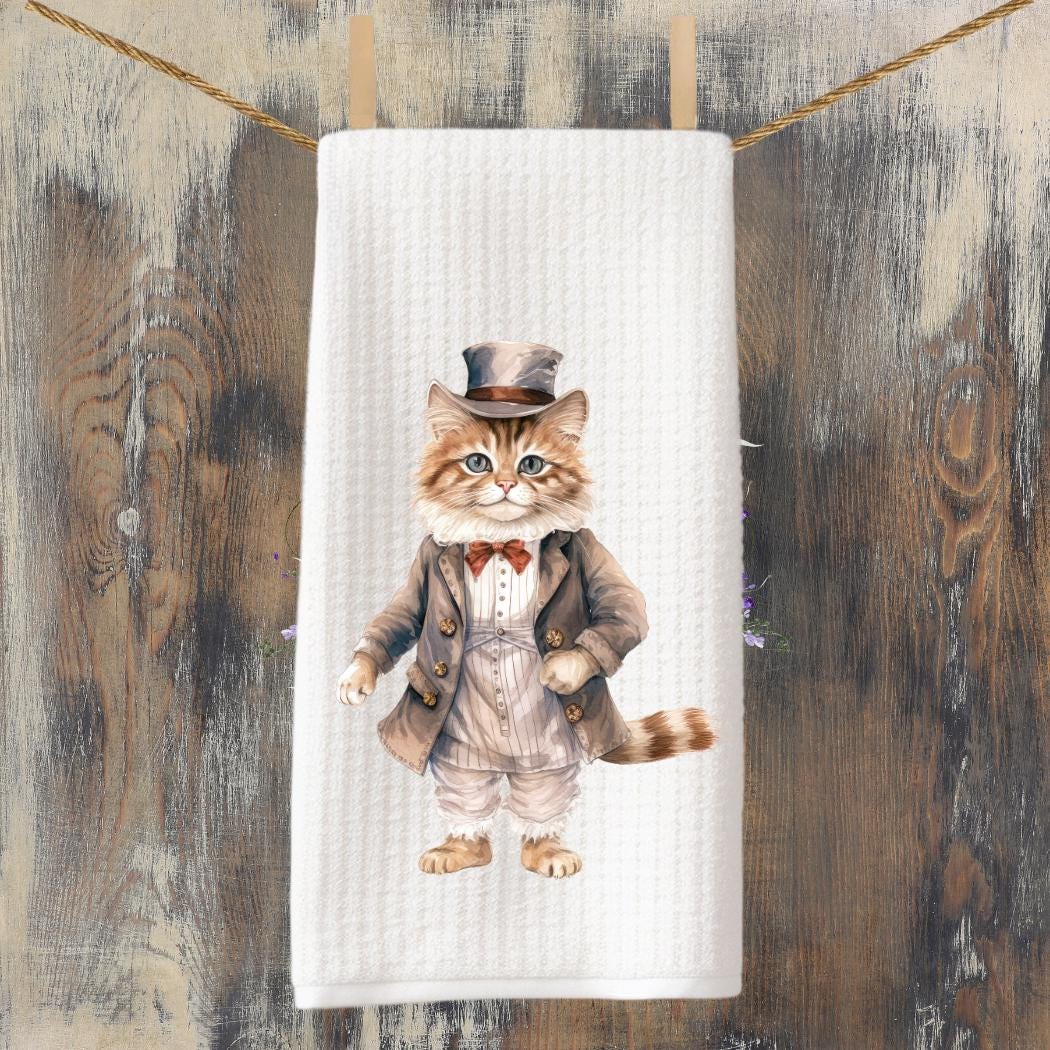 Cat Tea Towel