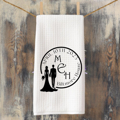 Wedding, Shower or Anniversary Gift For Couples | Classic Black & White Kitchen Decor | Personalized Custom Gift | Elegant Kitchen Decor