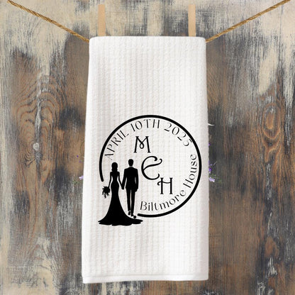 Wedding, Shower or Anniversary Gift For Couples | Classic Black & White Kitchen Decor | Personalized Custom Gift | Elegant Kitchen Decor