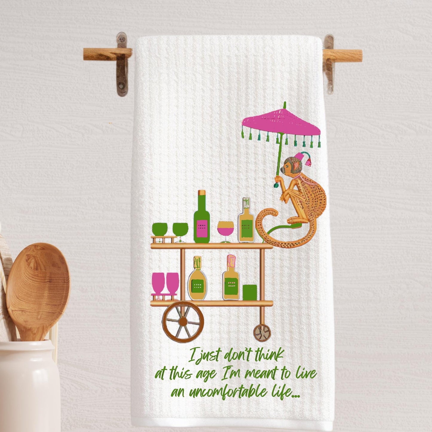 White Lotus Tea Towel Set - Piper No and Uncomfortable Life