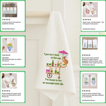 White Lotus Piper & Uncomfortable Life Tea Towel Set