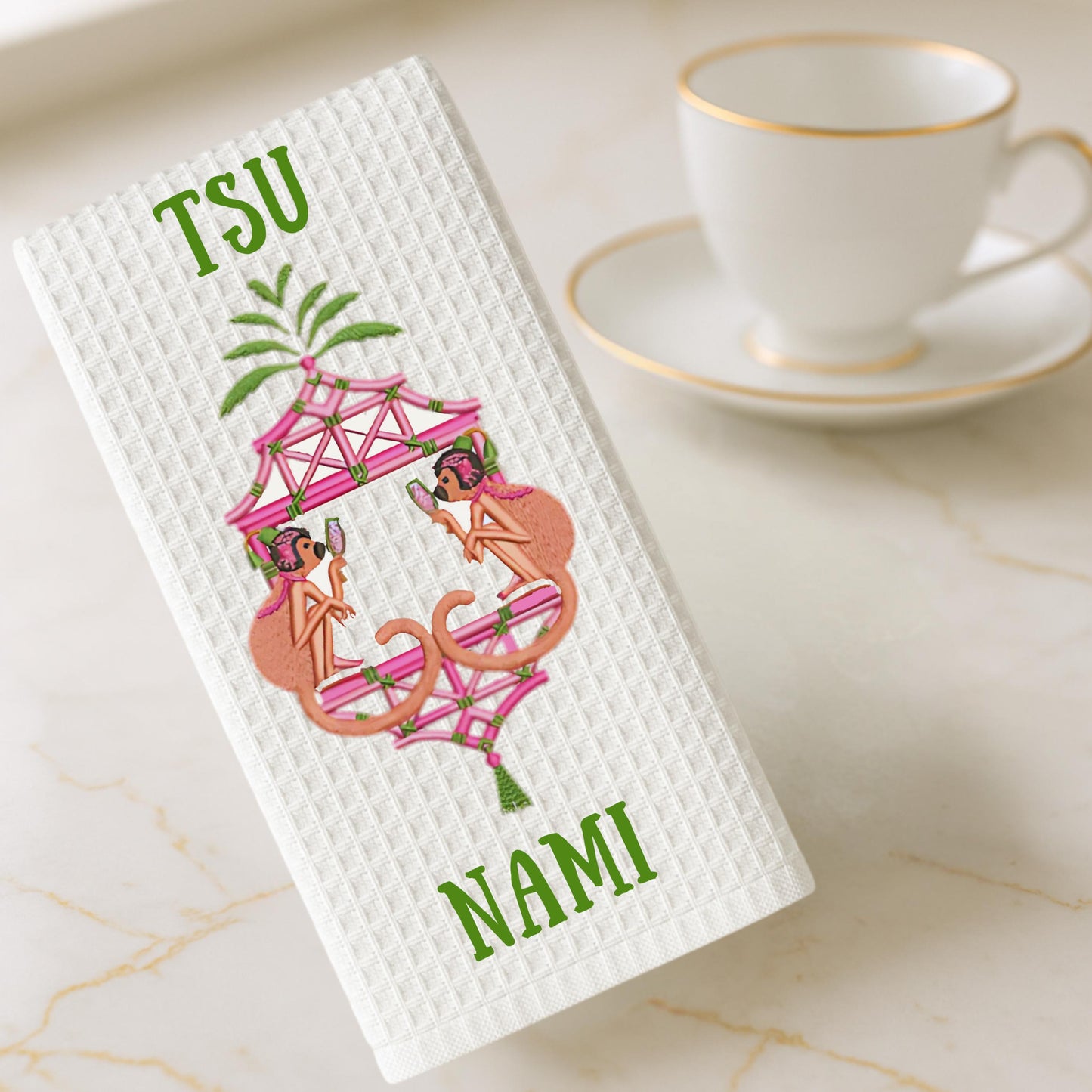 White Lotus Tea Towel Collection