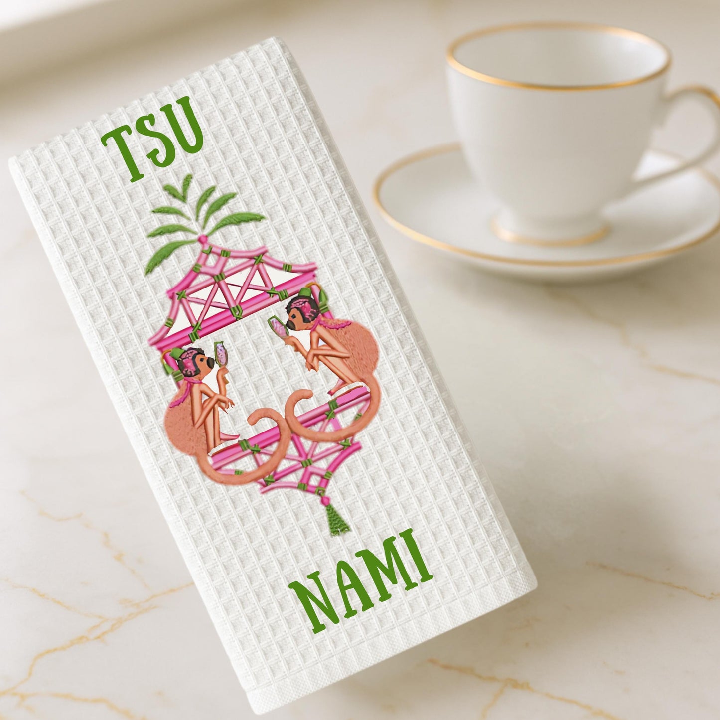 White Lotus Tea Towel Collection