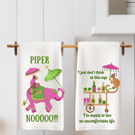 White Lotus Tea Towel Collection