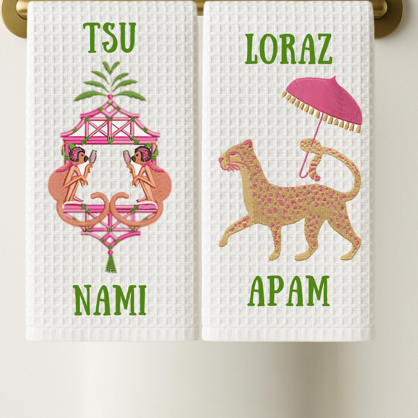 White Lotus Tea Towel Collection
