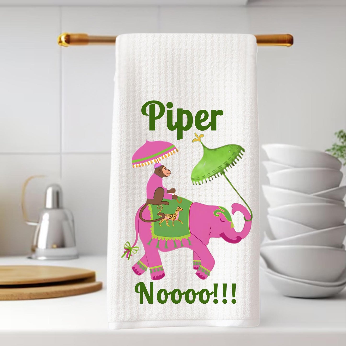 White Lotus Piper & Uncomfortable Life Tea Towel Set