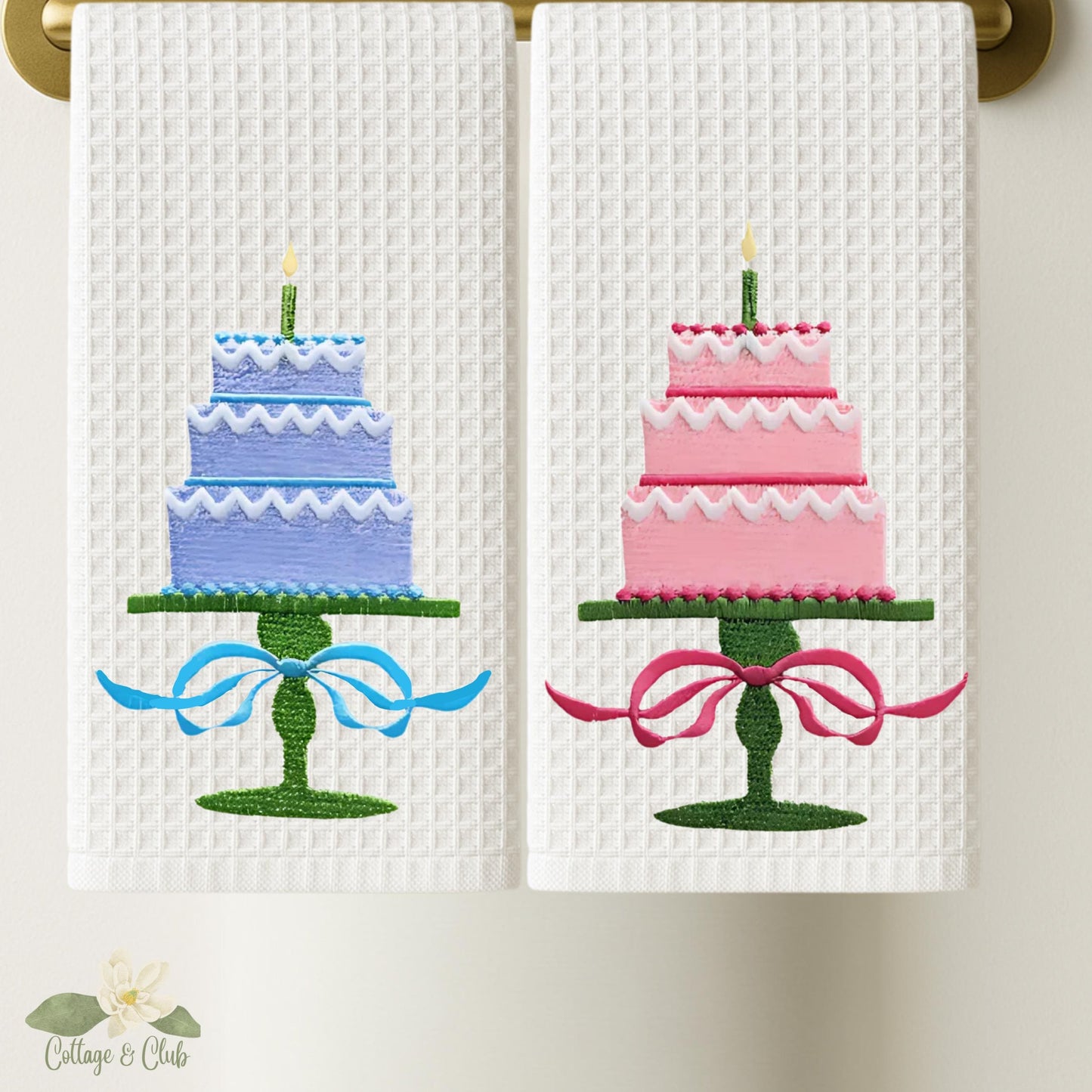 Birthday Cake Tea Towels
