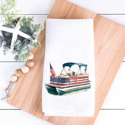 Patriotic Pontoon Tea Towel