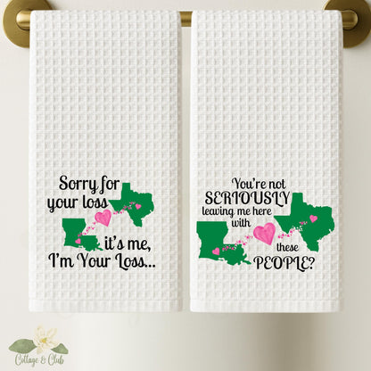 Long Distance Tea Towel Collection