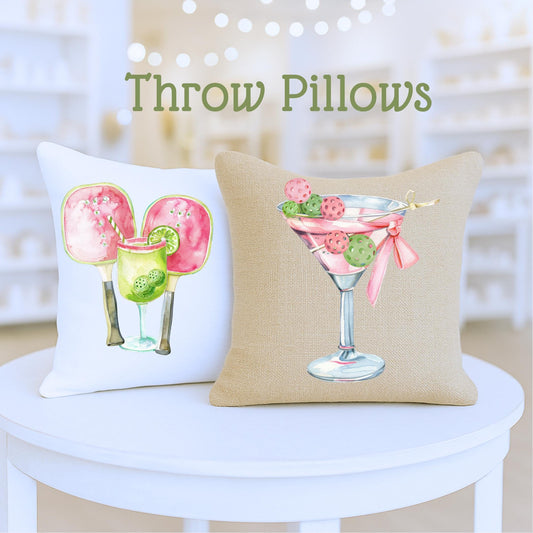 Pickleball Watercolor Art: Coaster, Tote, Towel, or Apron