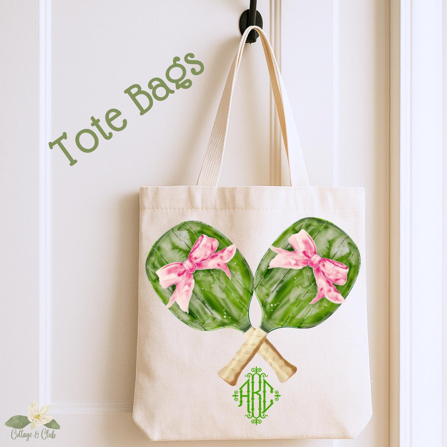 Pickleball Watercolor Gift: Tea Towel, Tote, Coasters, Apron