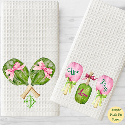 Pickleball Watercolor Gift Collection: Totes, Towels, Aprons, Coasters