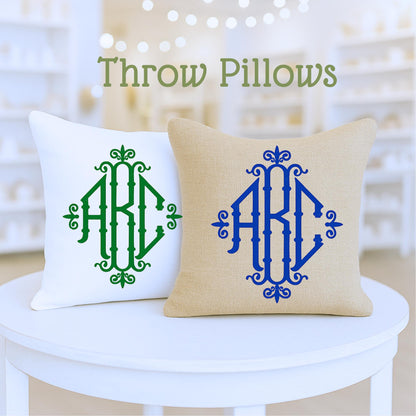 Monogram Tote Bag  - Choose Your Color -Personalized Tea Towels, Pillows, Aprons, Coasters & Sport Towels for Monogram Lovers - Unique Gift