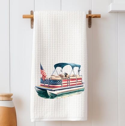 Patriotic Pontoon Tea Towel