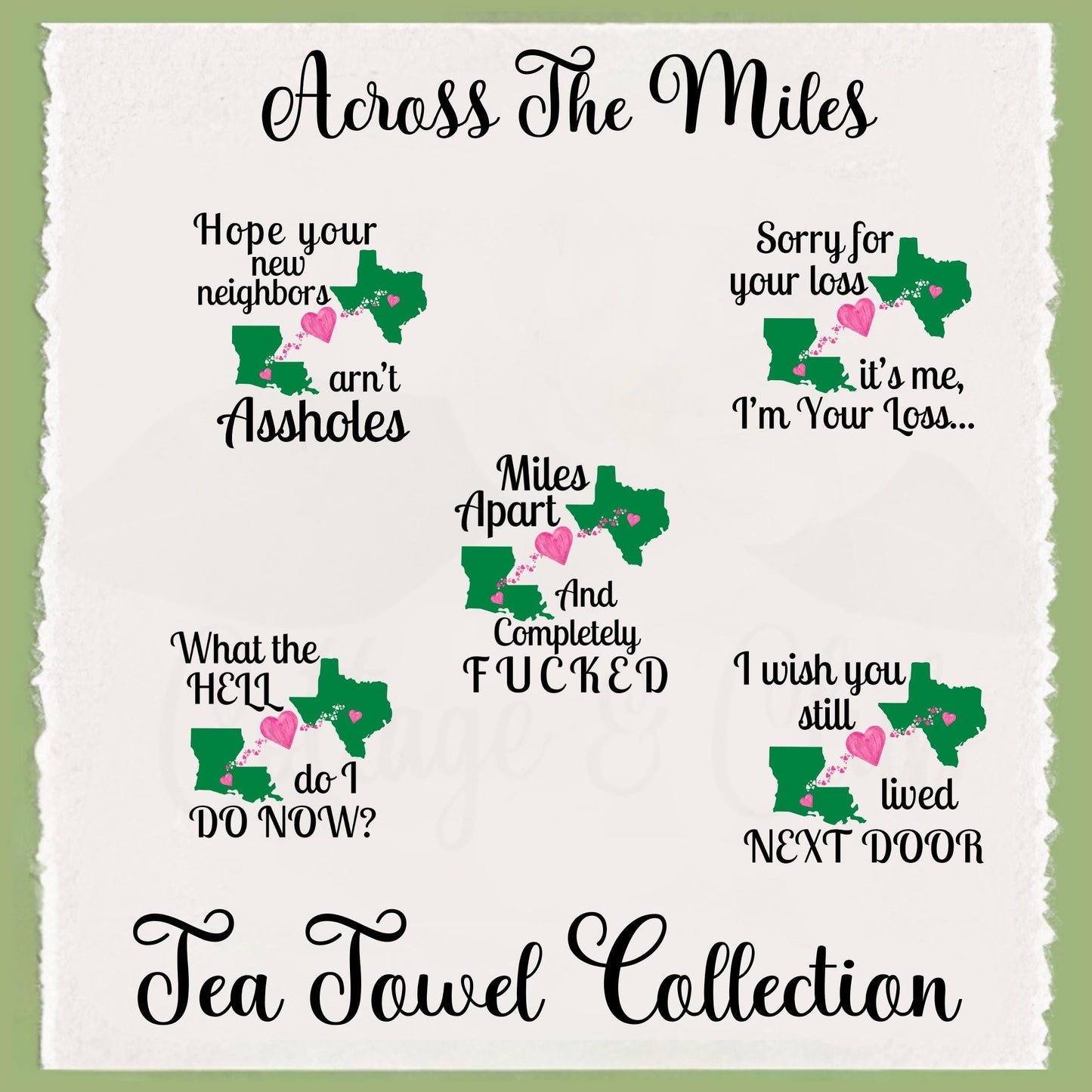 State to State Tea Towel Collection