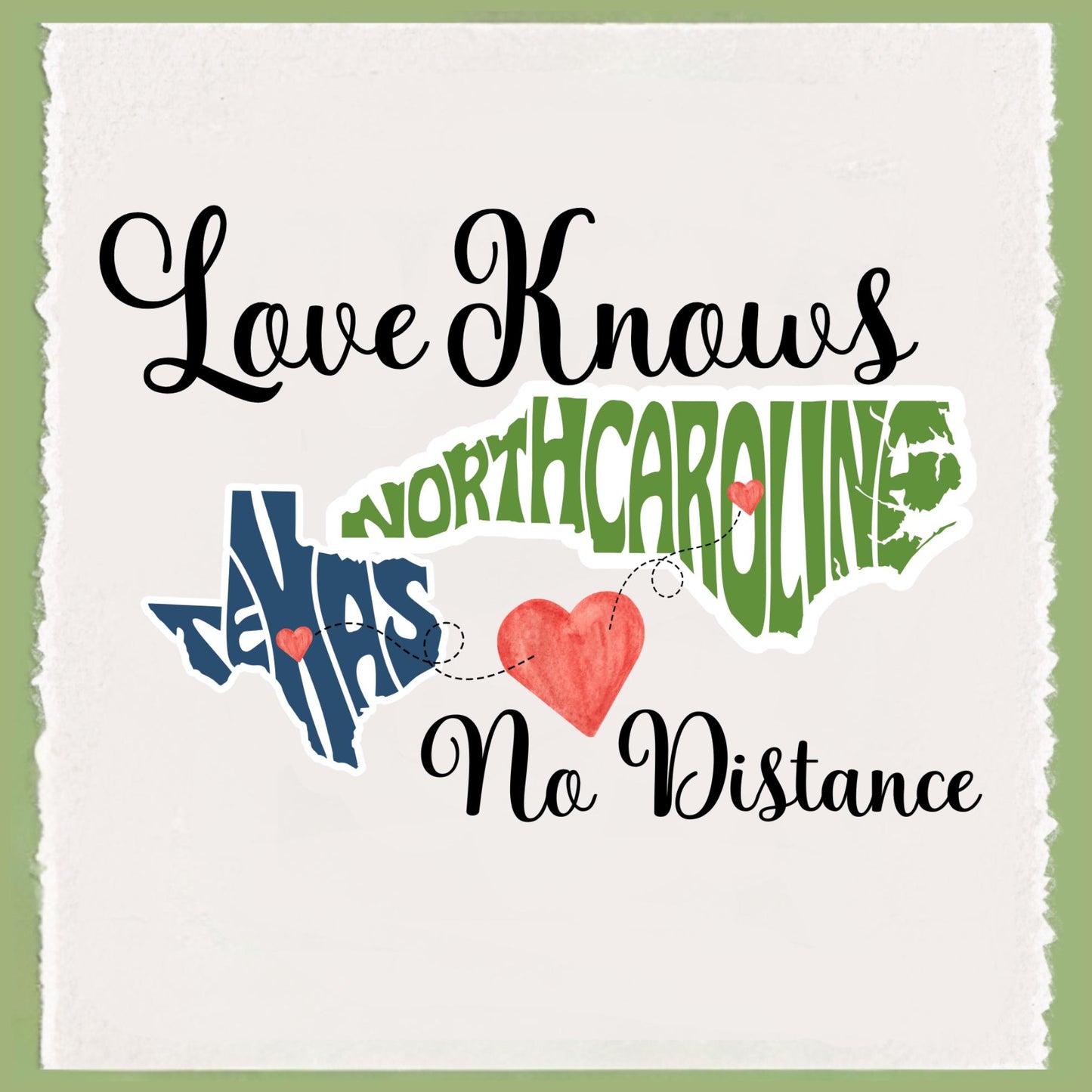 Personalized State to State Long Distance Gift: Friendship Collection