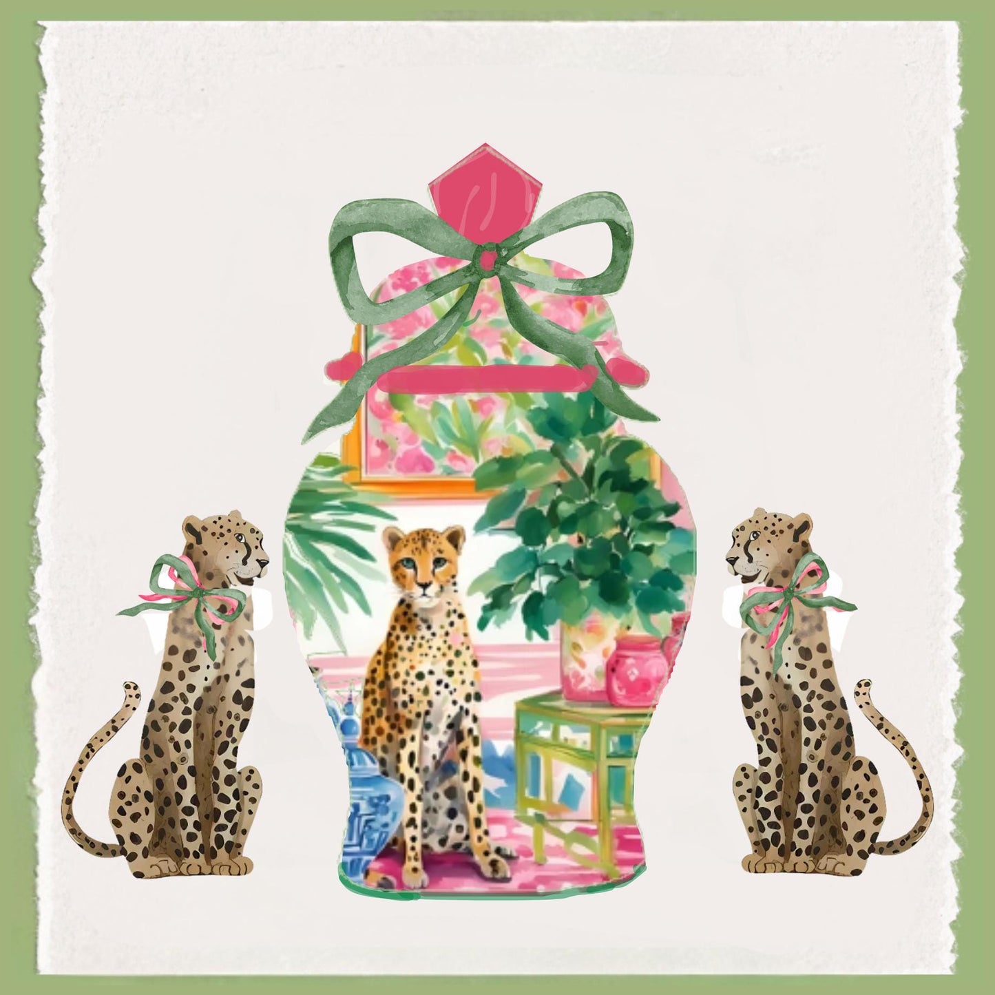 Leopard Kitchen Towel Personalized Gift Preppy Kitchen Decor Hostess Birthday Gift For Her Leopard Print Personalized Tea Towel