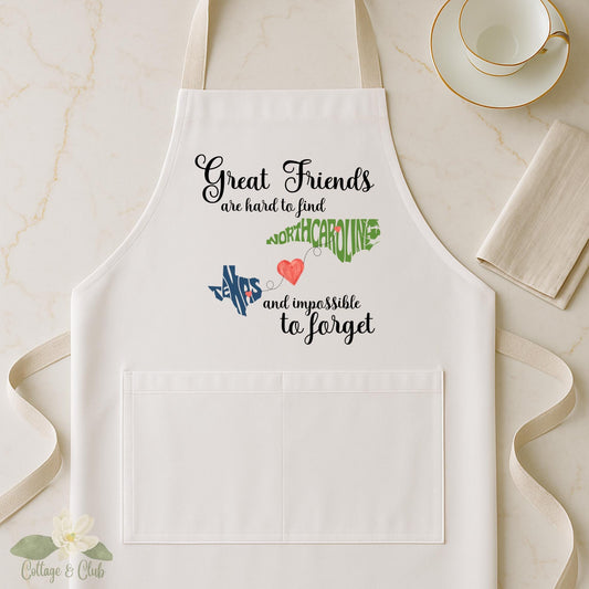 Personalized State to State Dish Towel, Long Distance Two State Friends Tea Towel, Long Distance Friendship Gift, Moving Away Gift