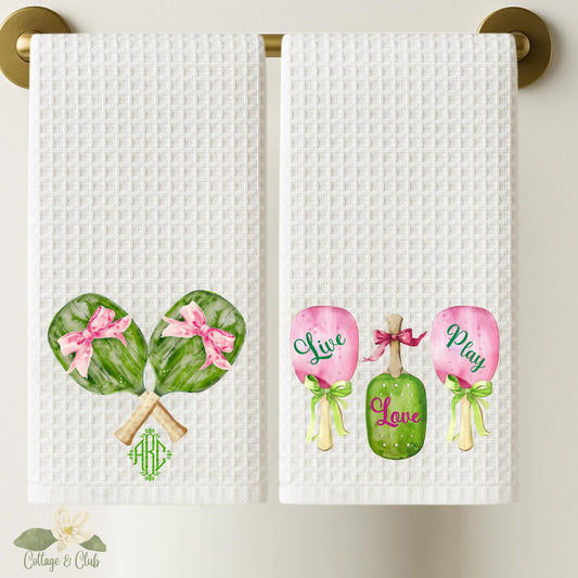 Pickleball Tea Towel, Pickleball Kitchen Towel, Pickleball Decor, Ladies Pickleball Group, Pickleball Group Gift, Pickleball Gift