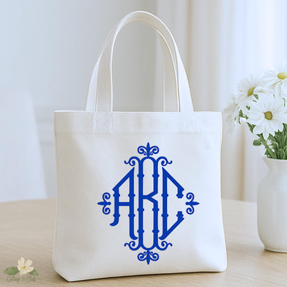 Monogram Tote Bag  - Choose Your Color -Personalized Tea Towels, Pillows, Aprons, Coasters & Sport Towels for Monogram Lovers - Unique Gift