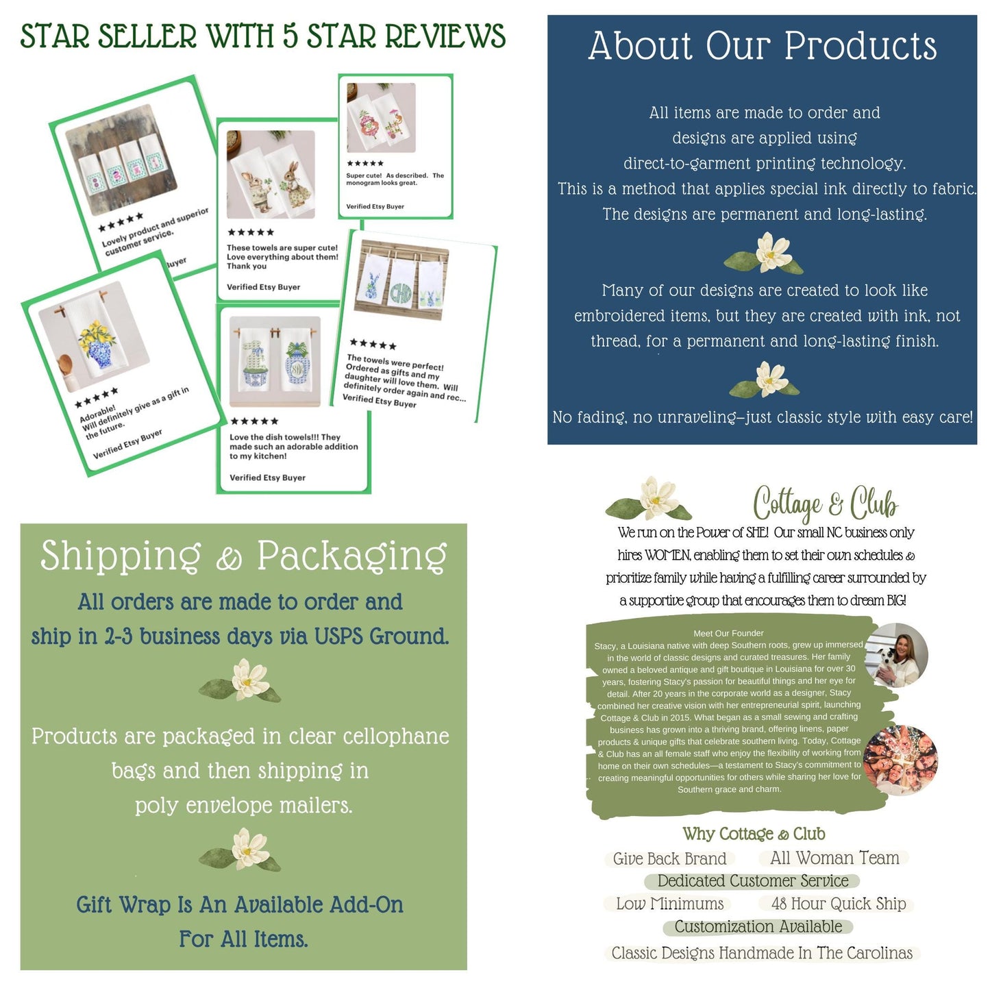 Personalized Emerald Green and White Checkered Pumpkin Tea Towel Set: Waffle Weave Fall Kitchen Decor