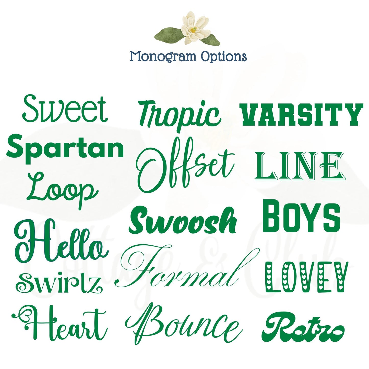 Palm Beach Animal Party Tea Towels: Preppy Monogram Waffle Weave - Lotus Theme Piper No!