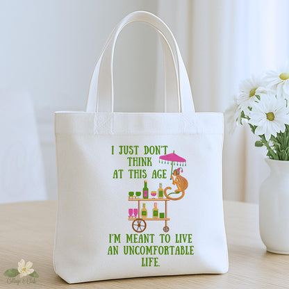 White Lotus inspired tote bag | Funny Parker Posey quote | Southern pink elephant canvas market bag | Pop culture gift for fans