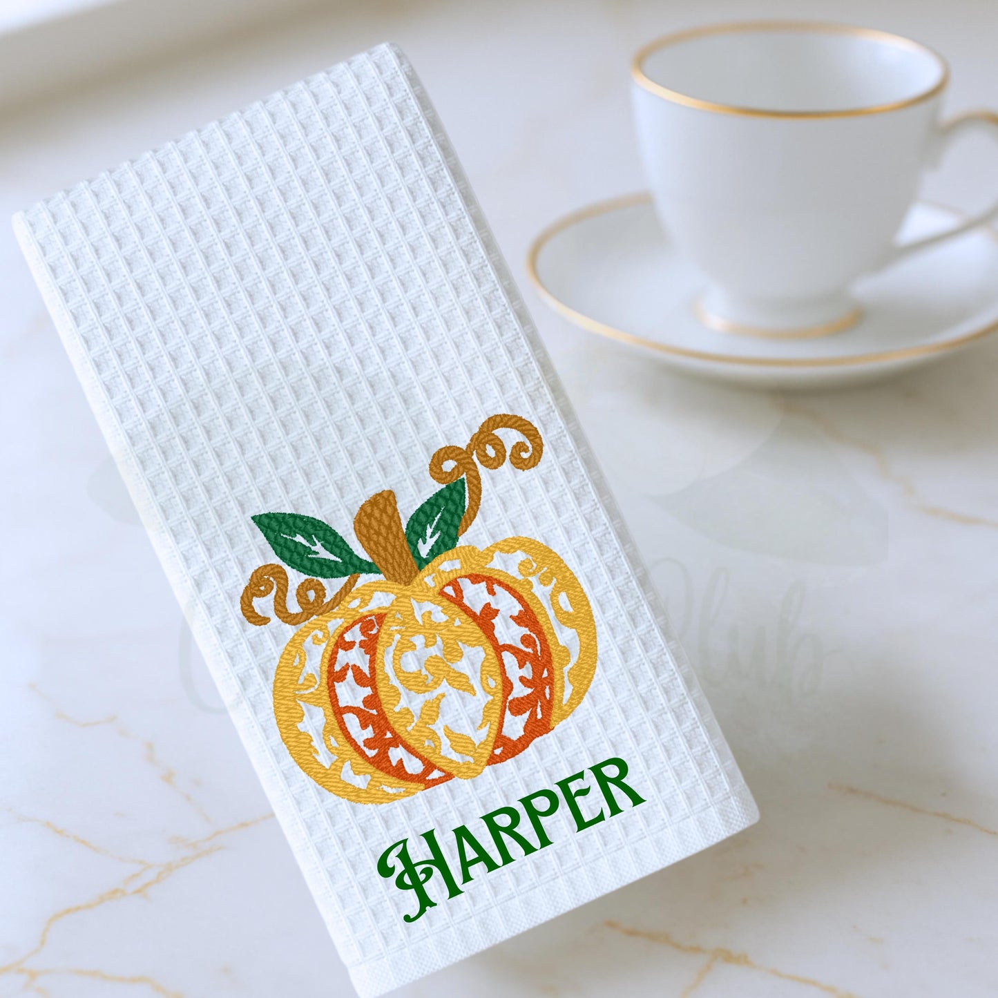 Fall Thanksgiving Turkey Tea Towel