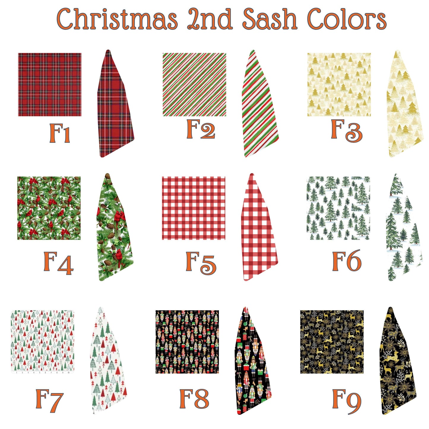 Embroidered Christmas Wreath Sash: Coordinating Sash Available - Holiday Door Hanger - Personalized Ornament Decor