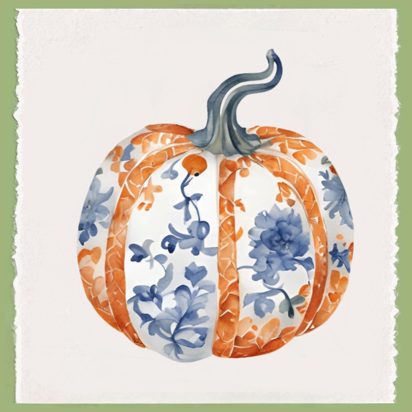 Fall Pheasant & Pumpkin Holiday Tea Towel -  Personalized Kitchen Decor