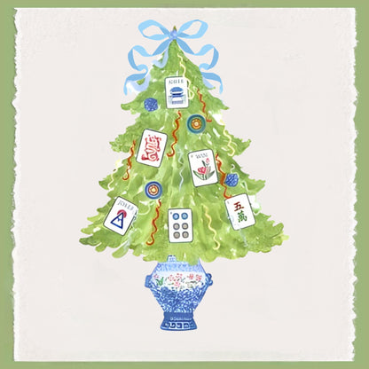 Mahjong Tea Towel Collection | Personalized Kitchen Towels | Grand Millennial Mah Jongg Dish Towels | Housewarming Gift | Home Decor