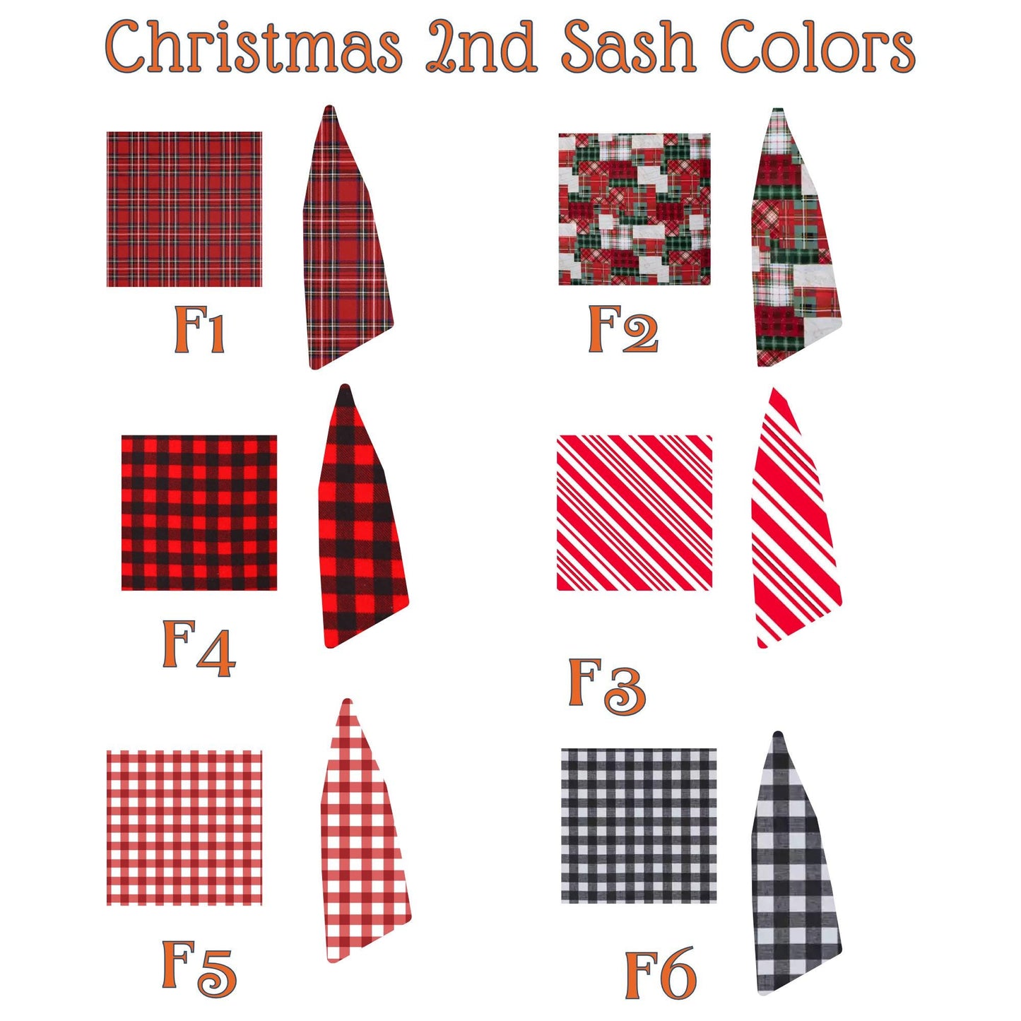 Personalized Embroidered Christmas Wreath Sash: Black and White Check, Holiday Farmhouse Deer Door Hanger