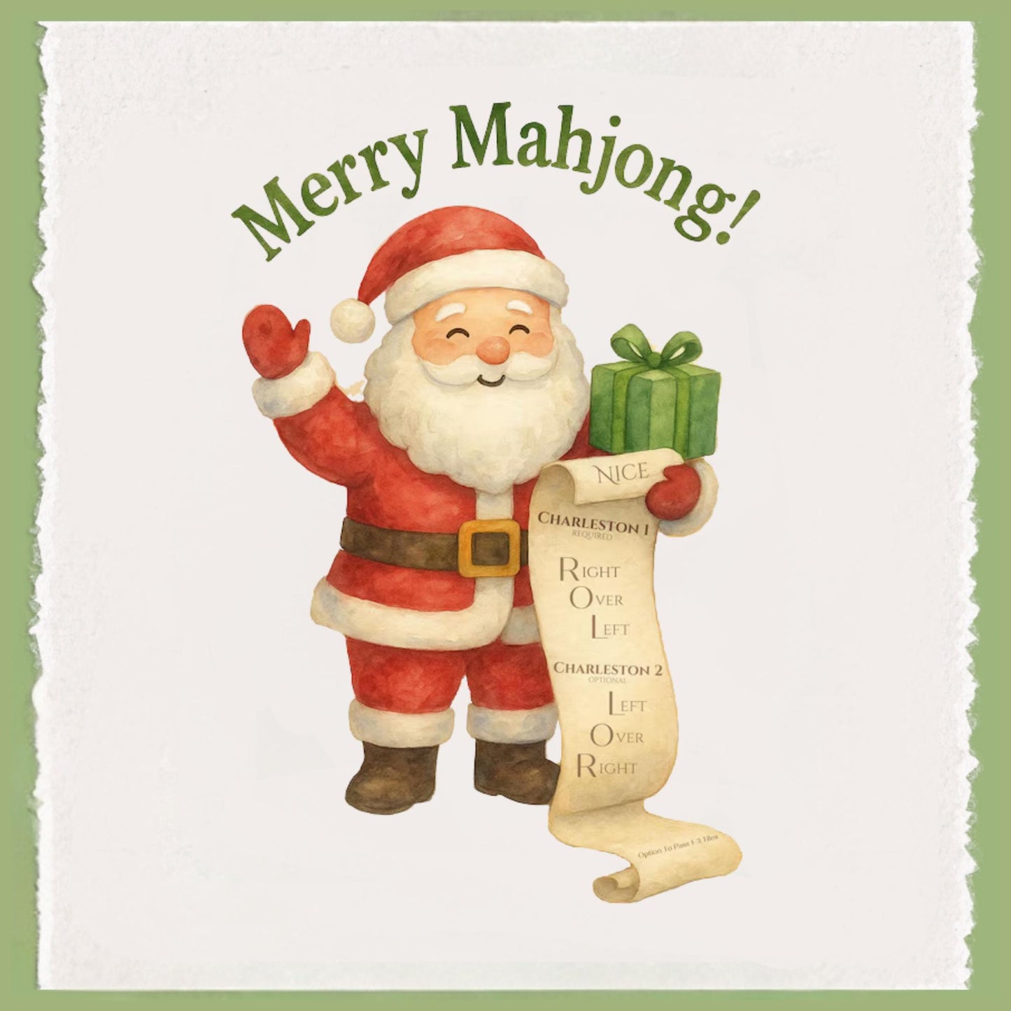 Holiday Mahjong Tea Towel Collection | Personalized Kitchen Towels | Grand Millennial Mah Jongg Dish Towels | Housewarming Gift | Home Decor