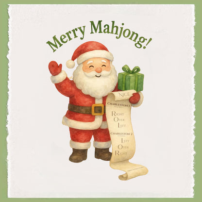 Holiday Mahjong Tea Towel Collection | Personalized Kitchen Towels | Grand Millennial Mah Jongg Dish Towels | Housewarming Gift | Home Decor